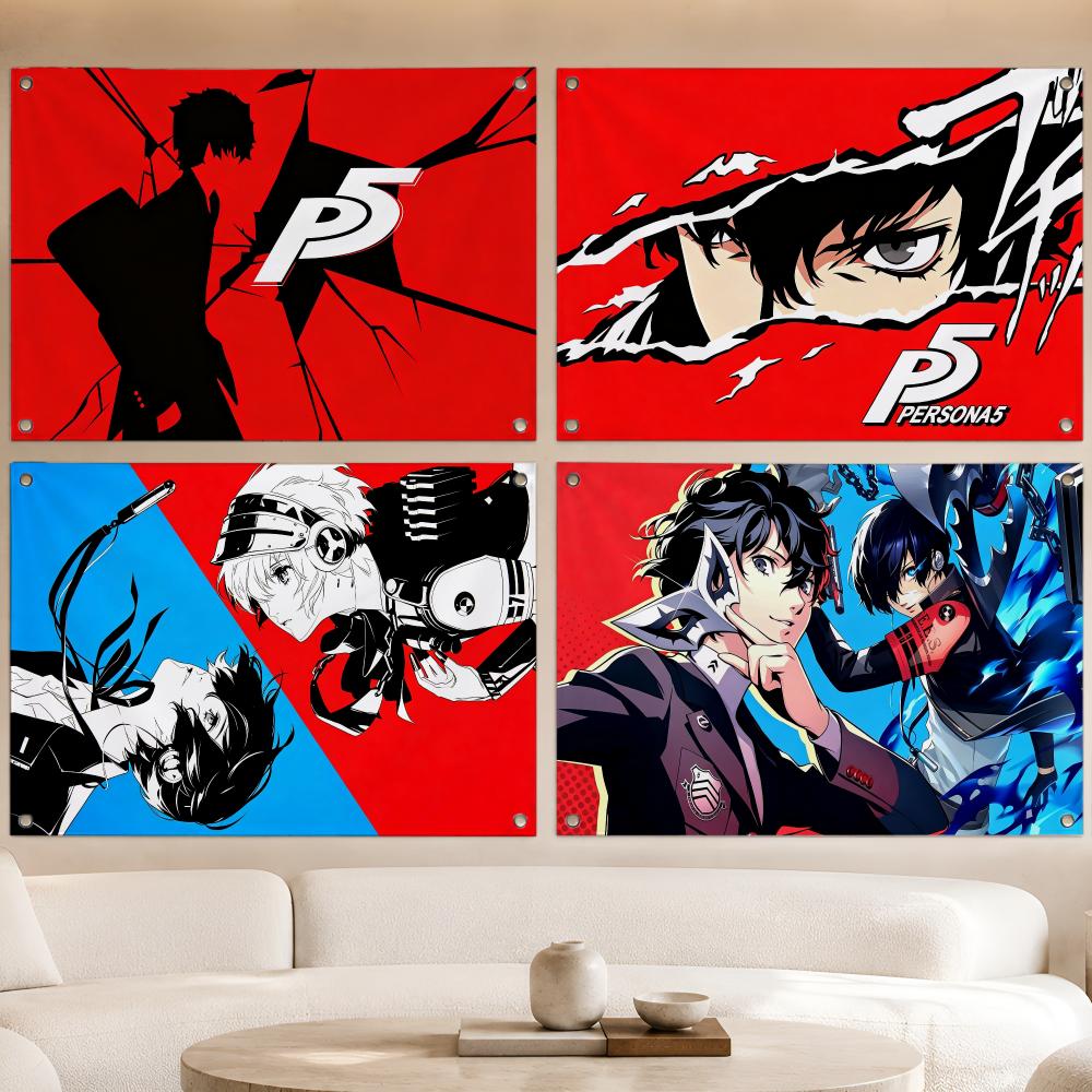 Japanese Outdoor Camping - Game Japanese RPG Series Persona Flags