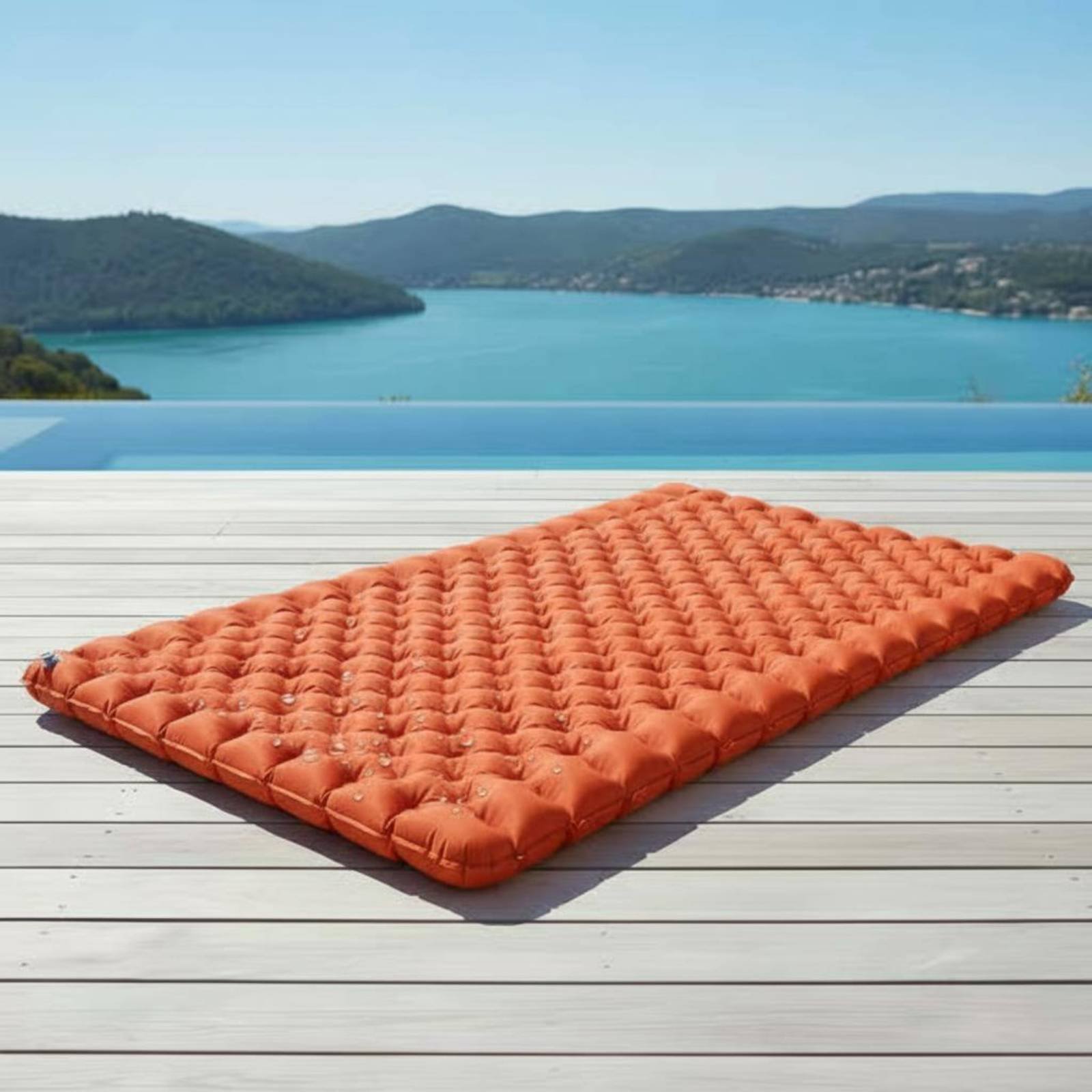 Outdoor Camping Rugs - Inflatable Camping Mat Nylon TPU Inflatable