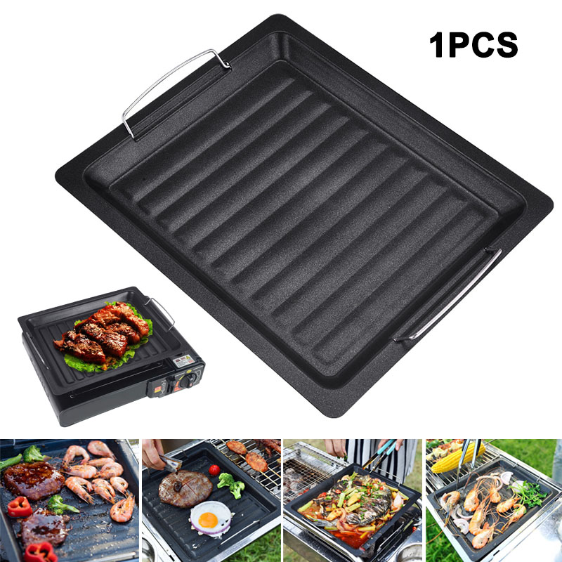 Outdoor Camping Food - Outdoors Thick Square Grill Pan With