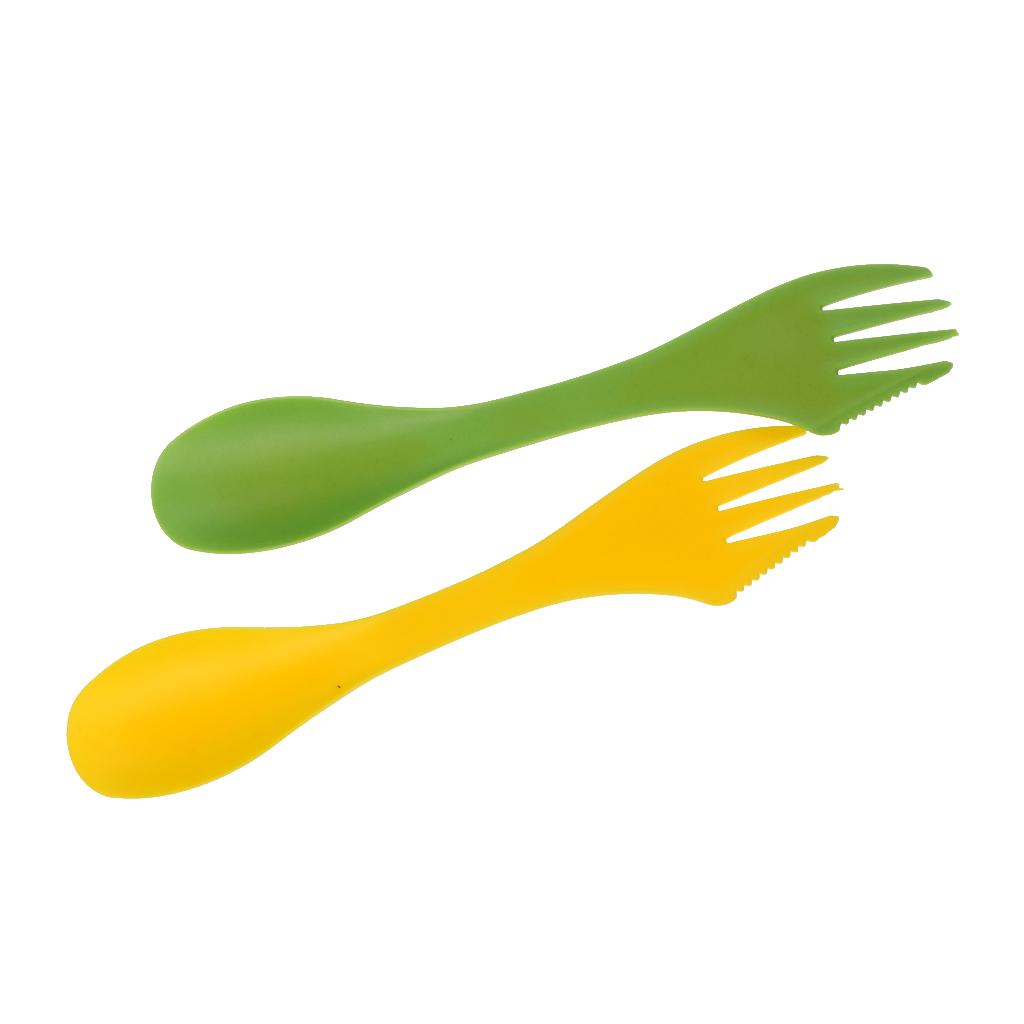 Outdoor Camping Kitchen With Sink - Multi-functional Camping Spork Fork Cutlery Set
