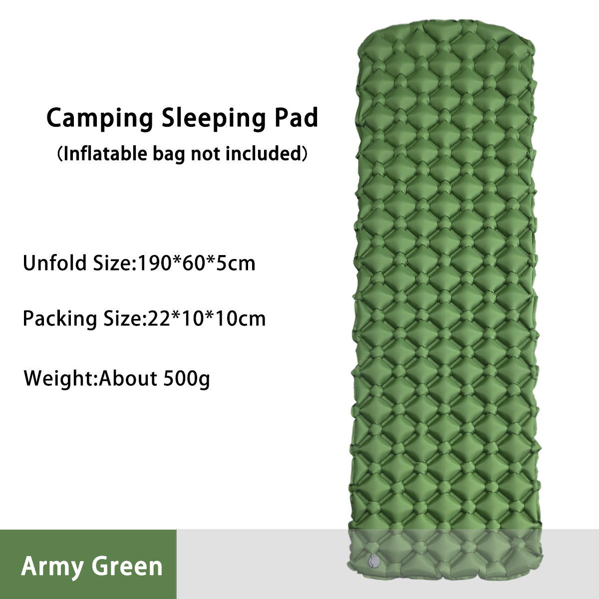 Outdoor Camping Rugs - Camping Inflatable Mattress in Tent Folding