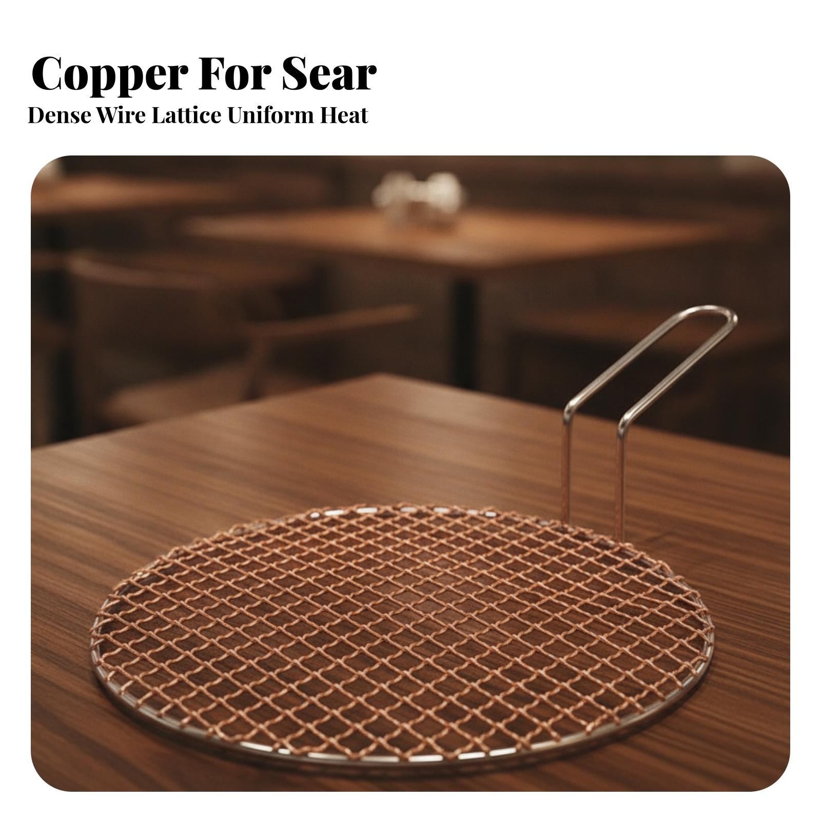 Portable Copper Mesh Round Gri - Outdoor Camping Stove review and price