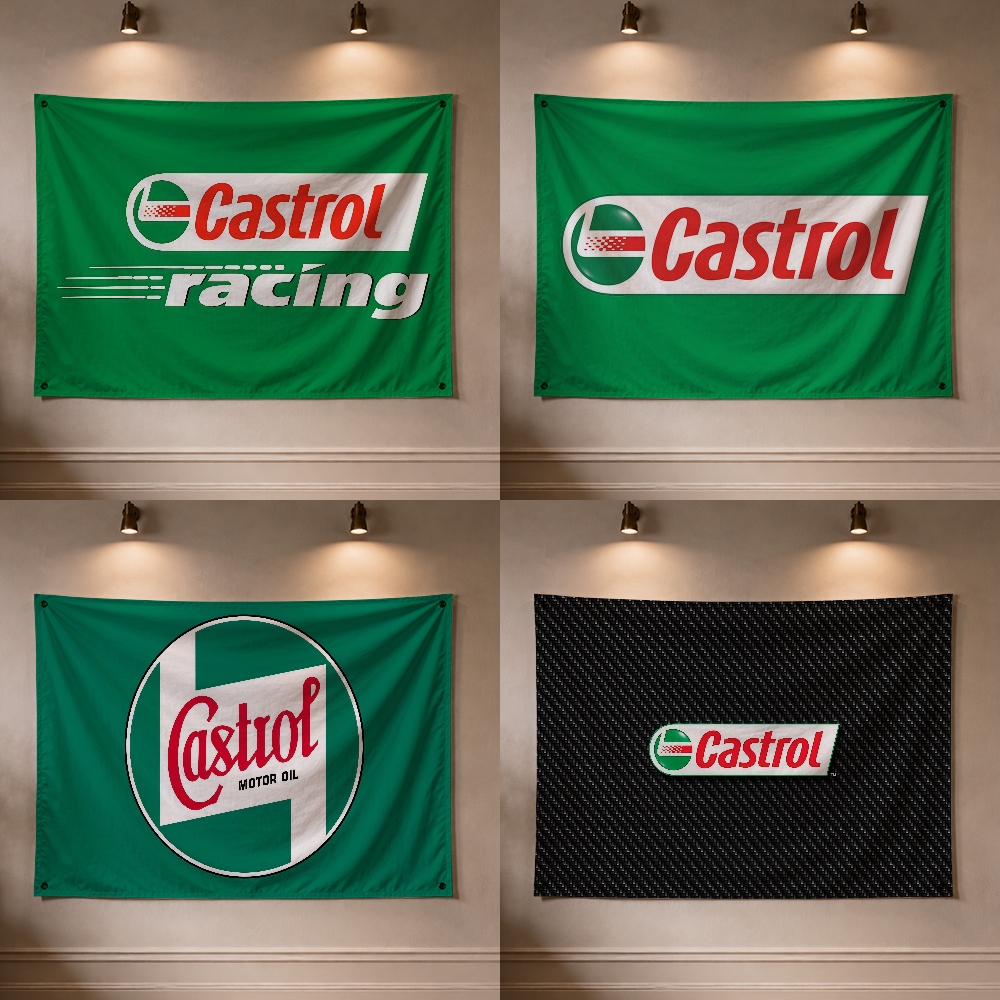 C-Castrol Moto Oil Brand Flag  - Outdoor Camping Brands review and price