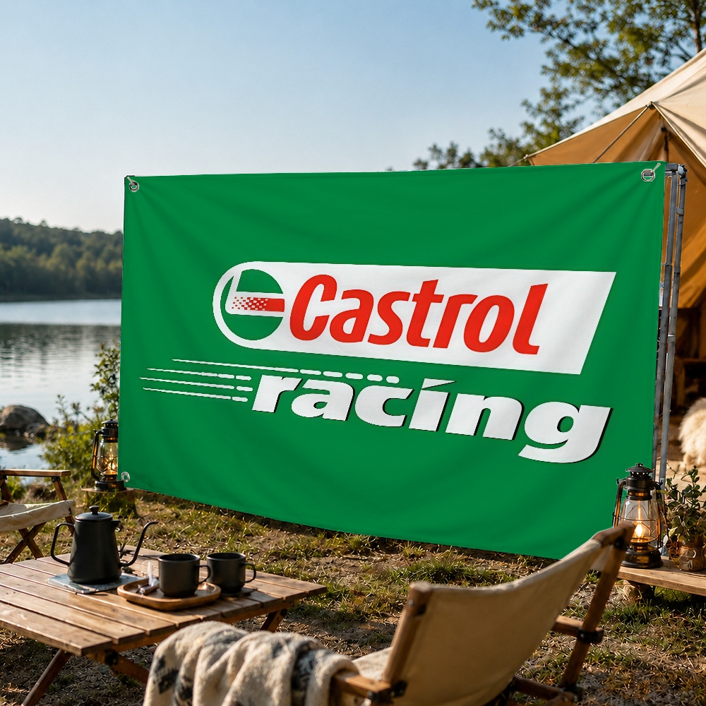 C-Castrol Moto Oil Brand Flag  - Outdoor Camping Brands review and price