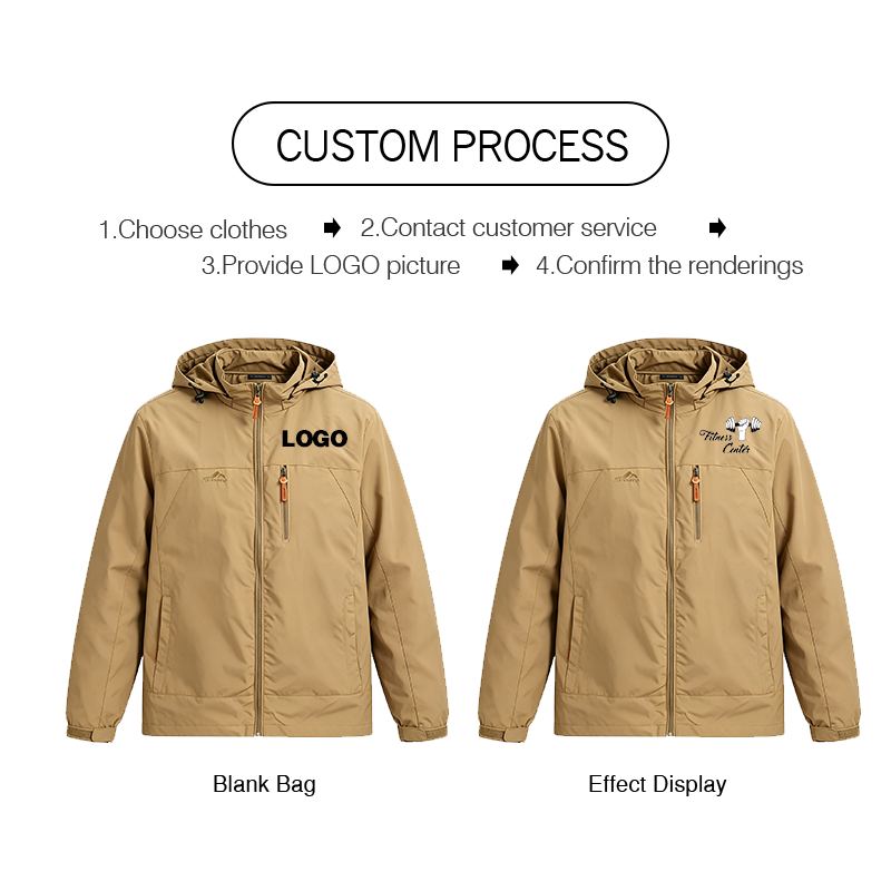 Men Sports Jacket Custom Logo  - Outdoor Camping Logo review and price
