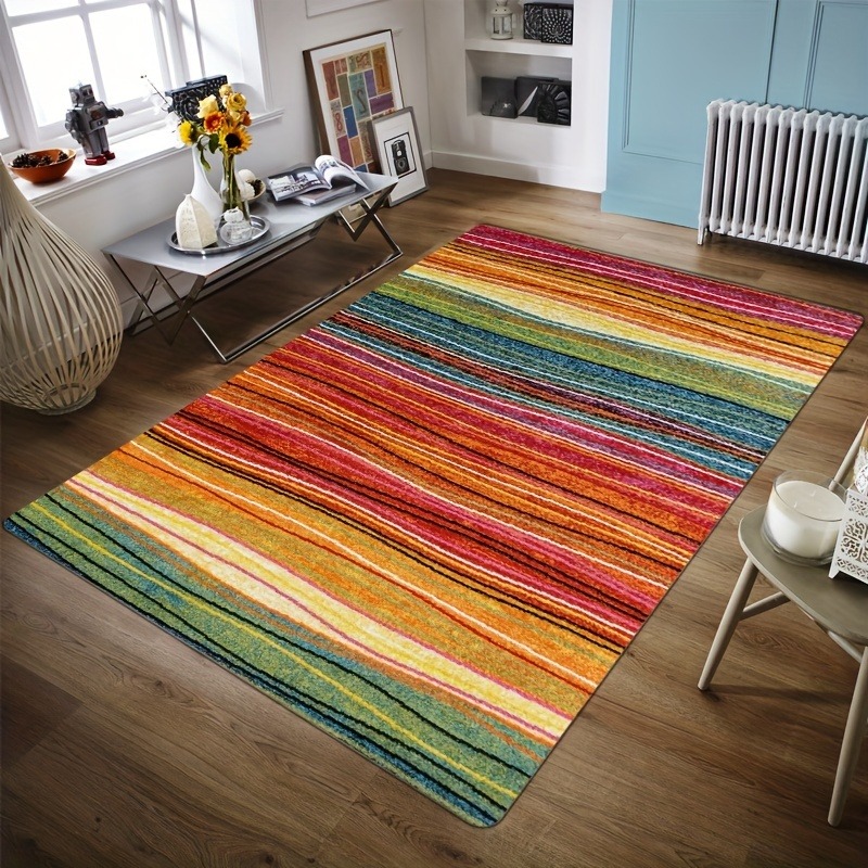 1PC Rainbow lines Door Mats pa - Outdoor Camping Kitchen With Sink review and price
