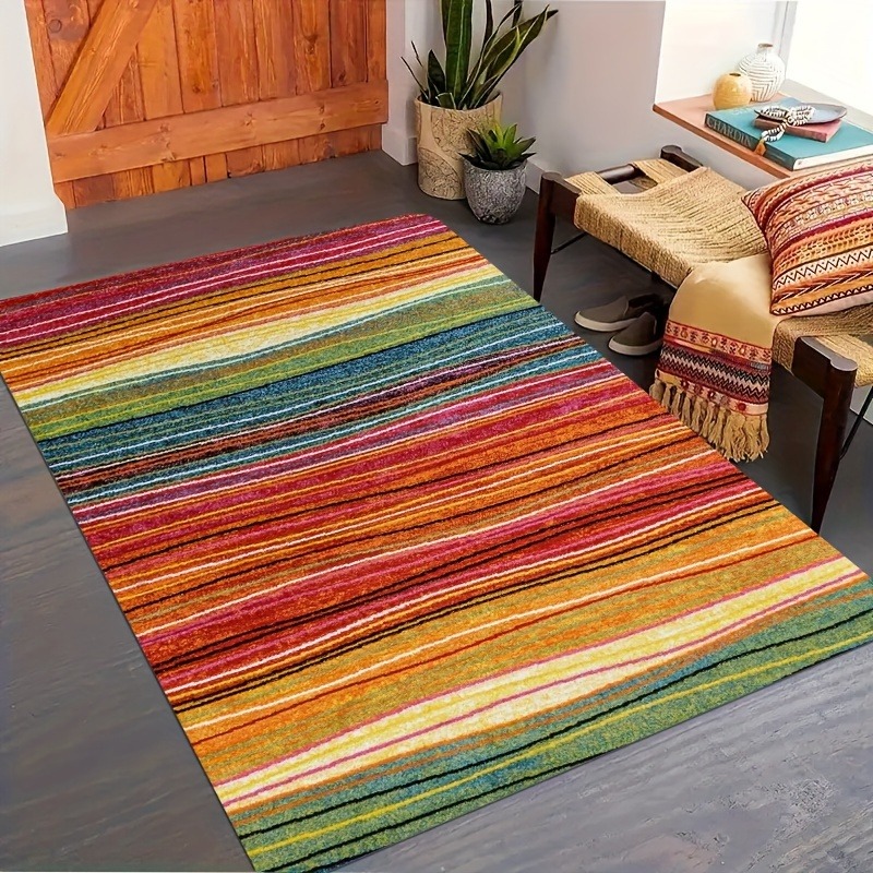 1PC Rainbow lines Door Mats pa - Outdoor Camping Kitchen With Sink review and price