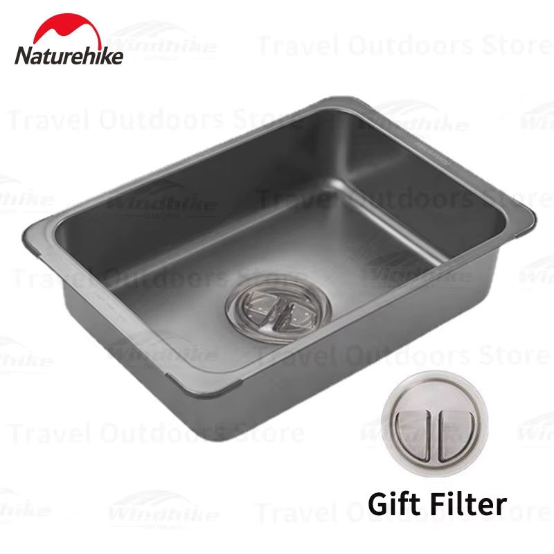 Naturehike Washing Sink Stainl - Outdoor Camping Kitchen With Sink review and price