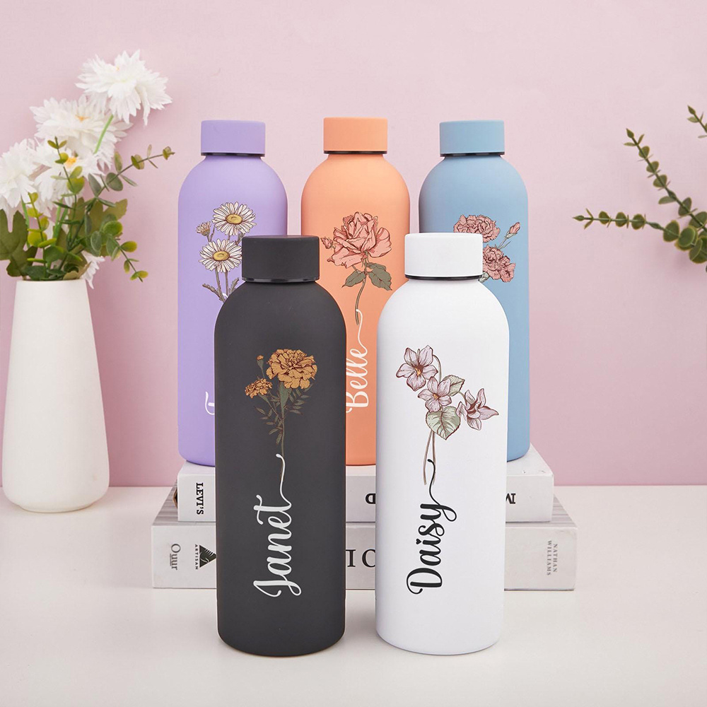 Customized Floral Water Bottle - Outdoor Camping Water Tank review and price