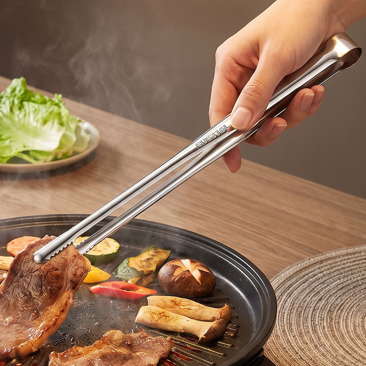Grill Tongs Meat Culinary Nipp - Outdoor Camping Essentials review and price