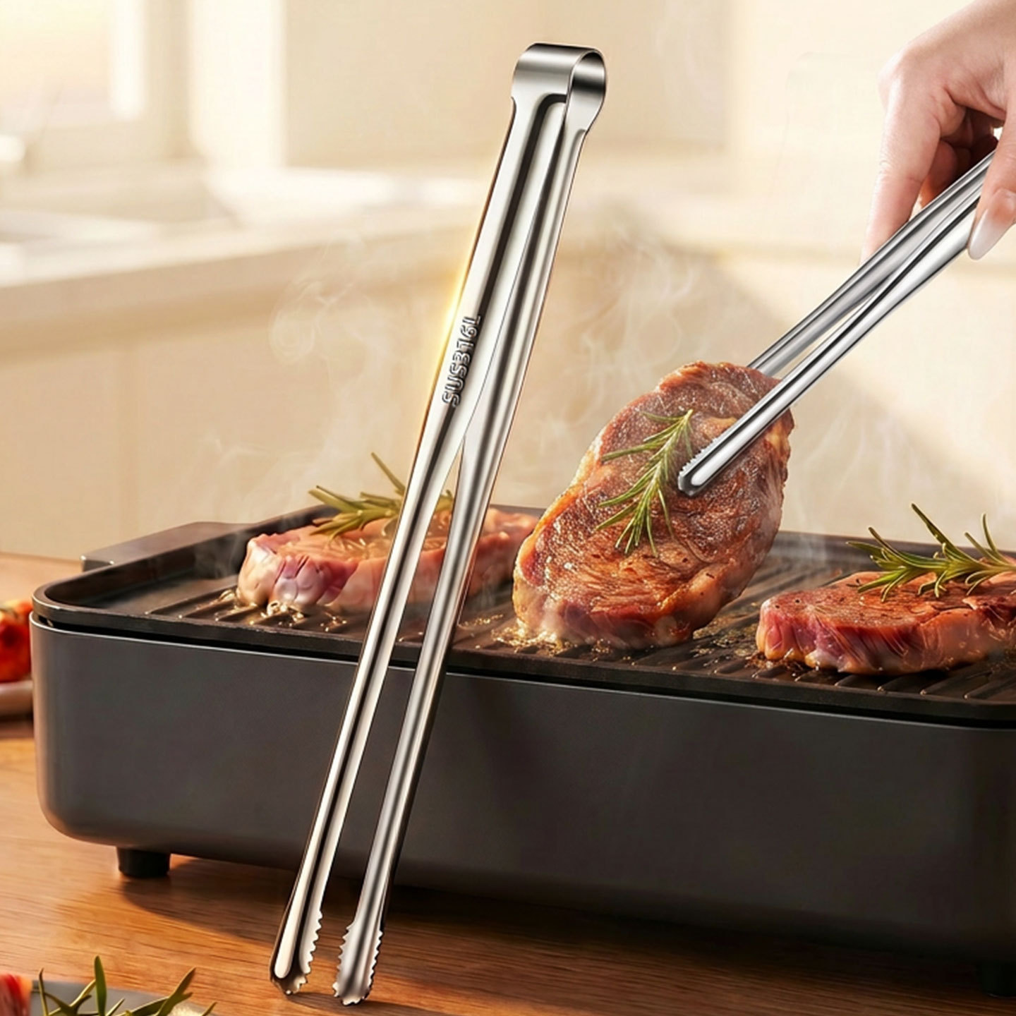 Grill Tongs Meat Culinary Nipp - Outdoor Camping Essentials review and price