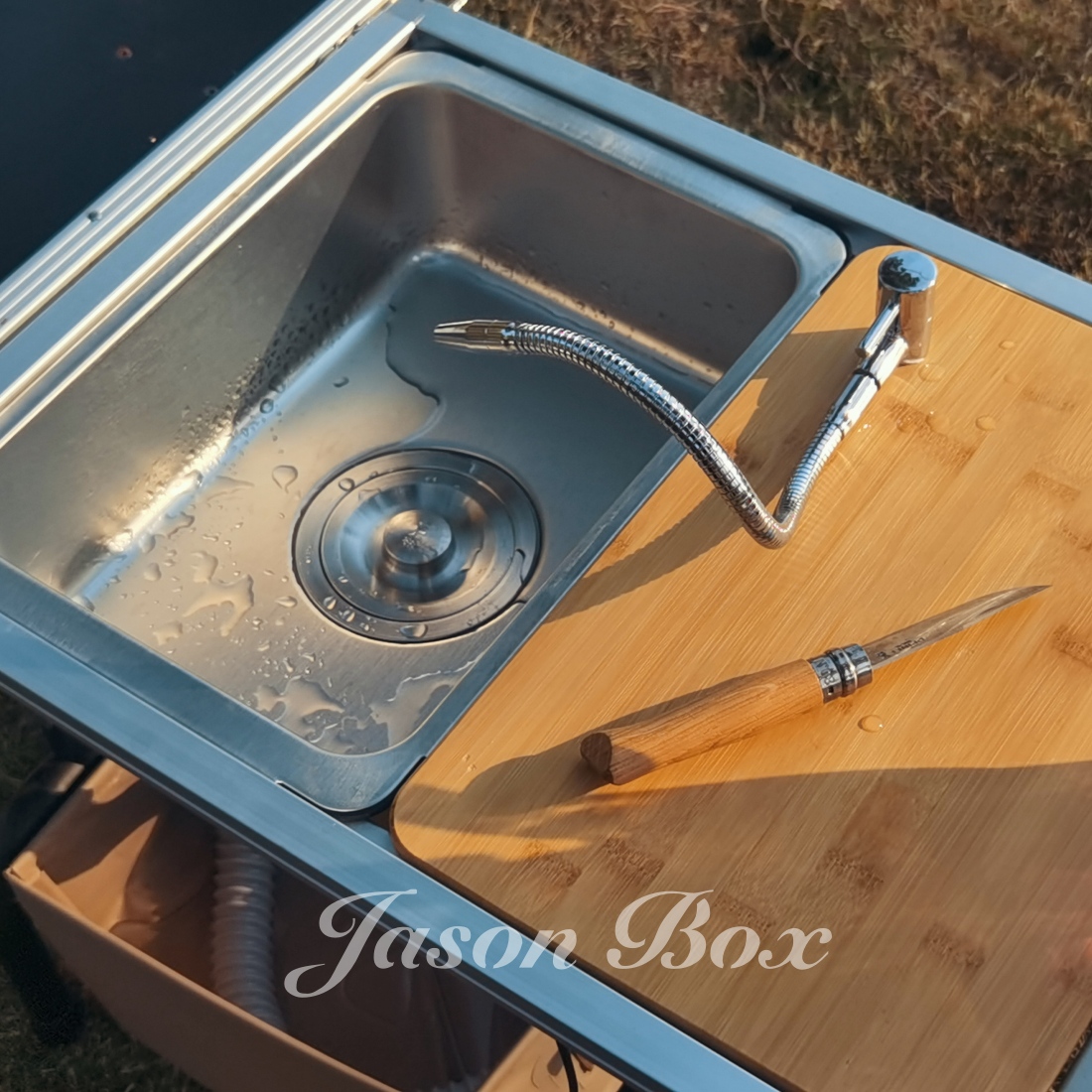 Outdoor IGT Camping Table Kitc - Outdoor Camping Kitchen With Sink review and price