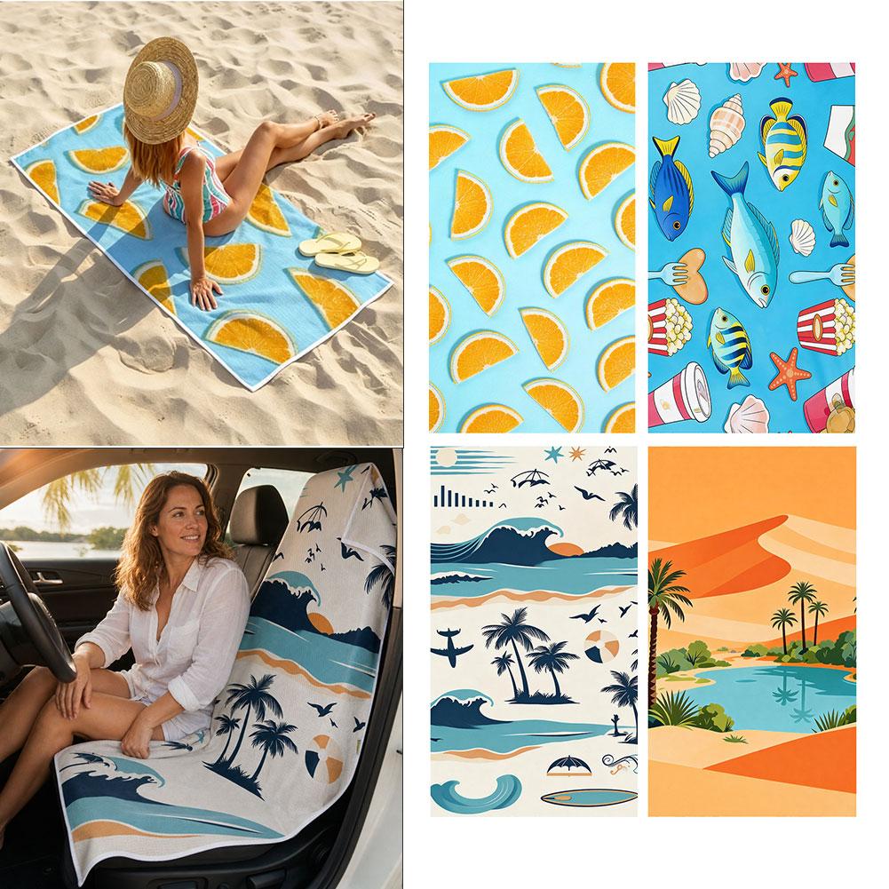 2‑in‑1 Beach Towel Car Seat Co - Outdoor Camping Mattress review and price