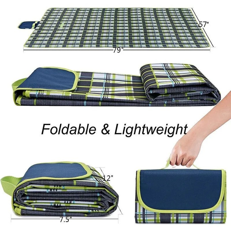 Camping Beach Mat Plaid Portab - Outdoor Camping Rugs review and price