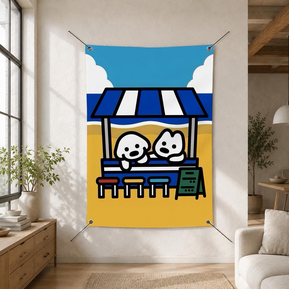 Korea M-Matsui Cute Dog Flags  - Outdoor Camping Korea review and price