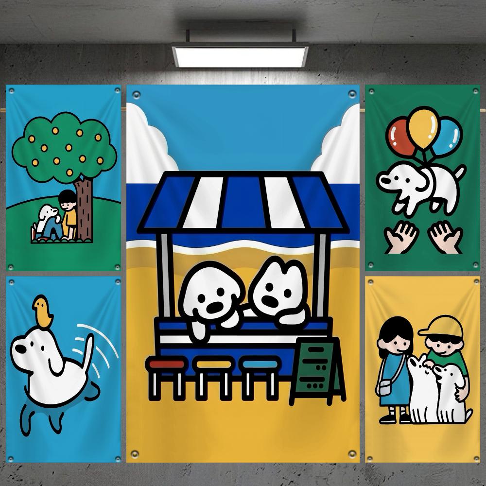 Korea M-Matsui Cute Dog Flags  - Outdoor Camping Korea review and price