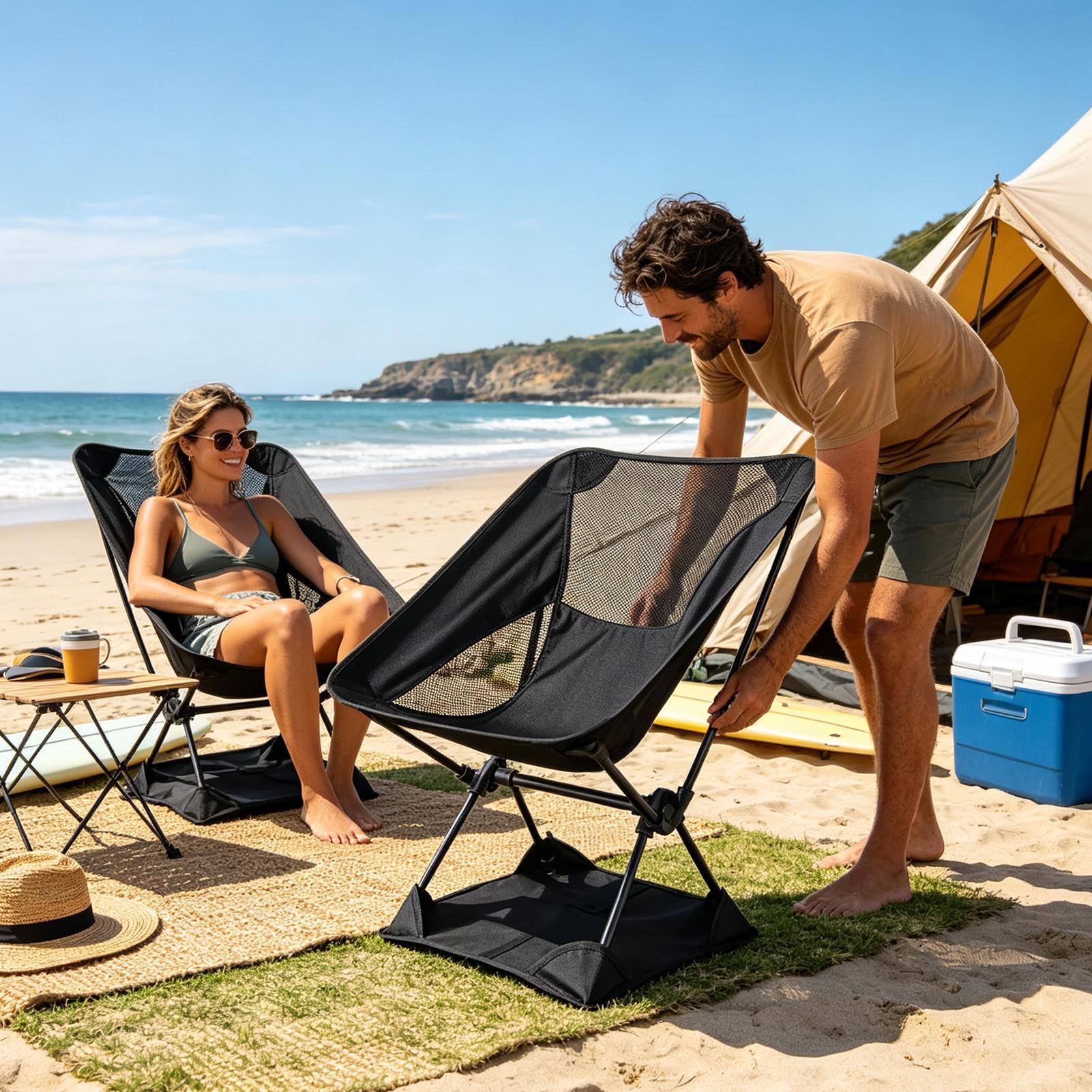 Oxford Cloth Anti-Sink Camp Ch - Outdoor Camping Recliner Chairs review and price