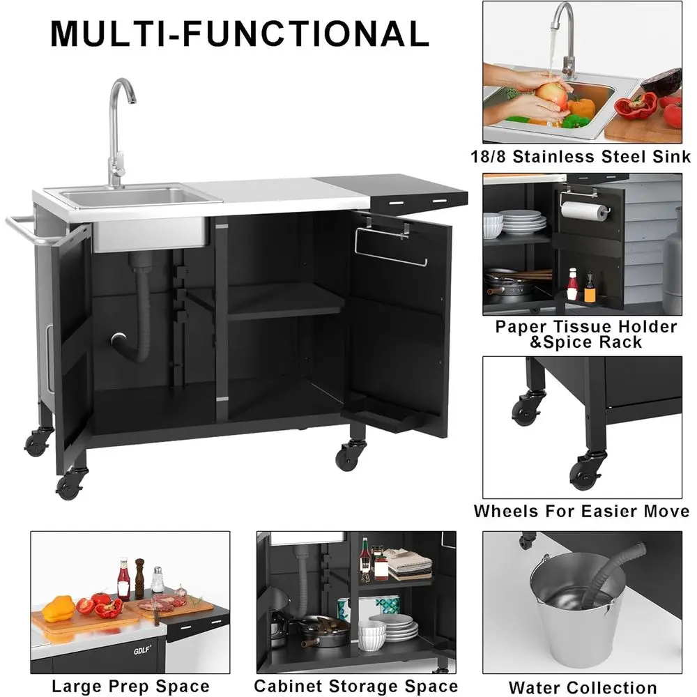 Outdoor Kitchen Island with St - Outdoor Camping Kitchen With Sink review and price