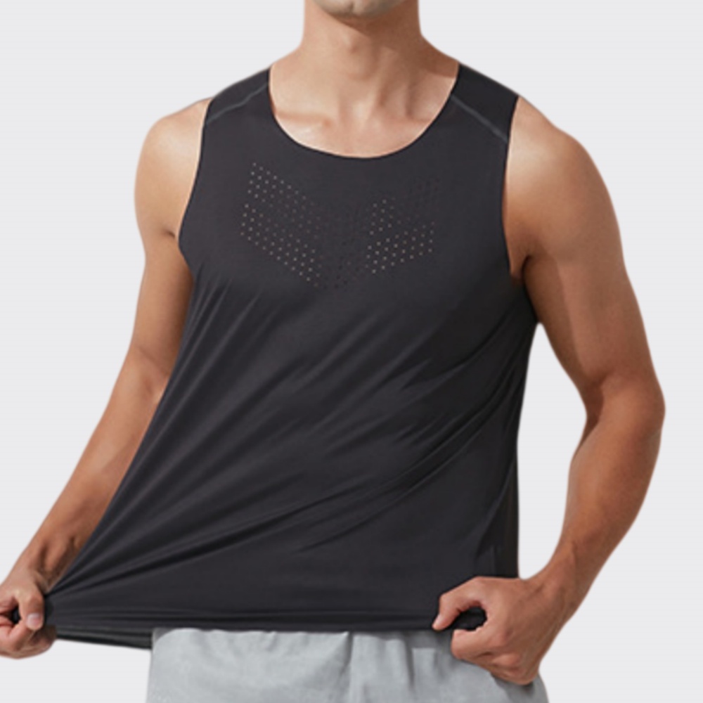 Men Gym Vest Quick Dry Running - Outdoor Camping Logo review and price