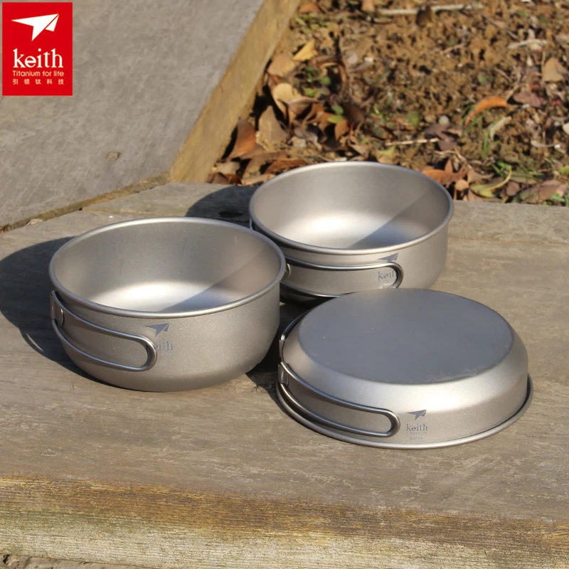 Keith 3PCS Titanium Cookware P - Outdoor Camping Essentials review and price