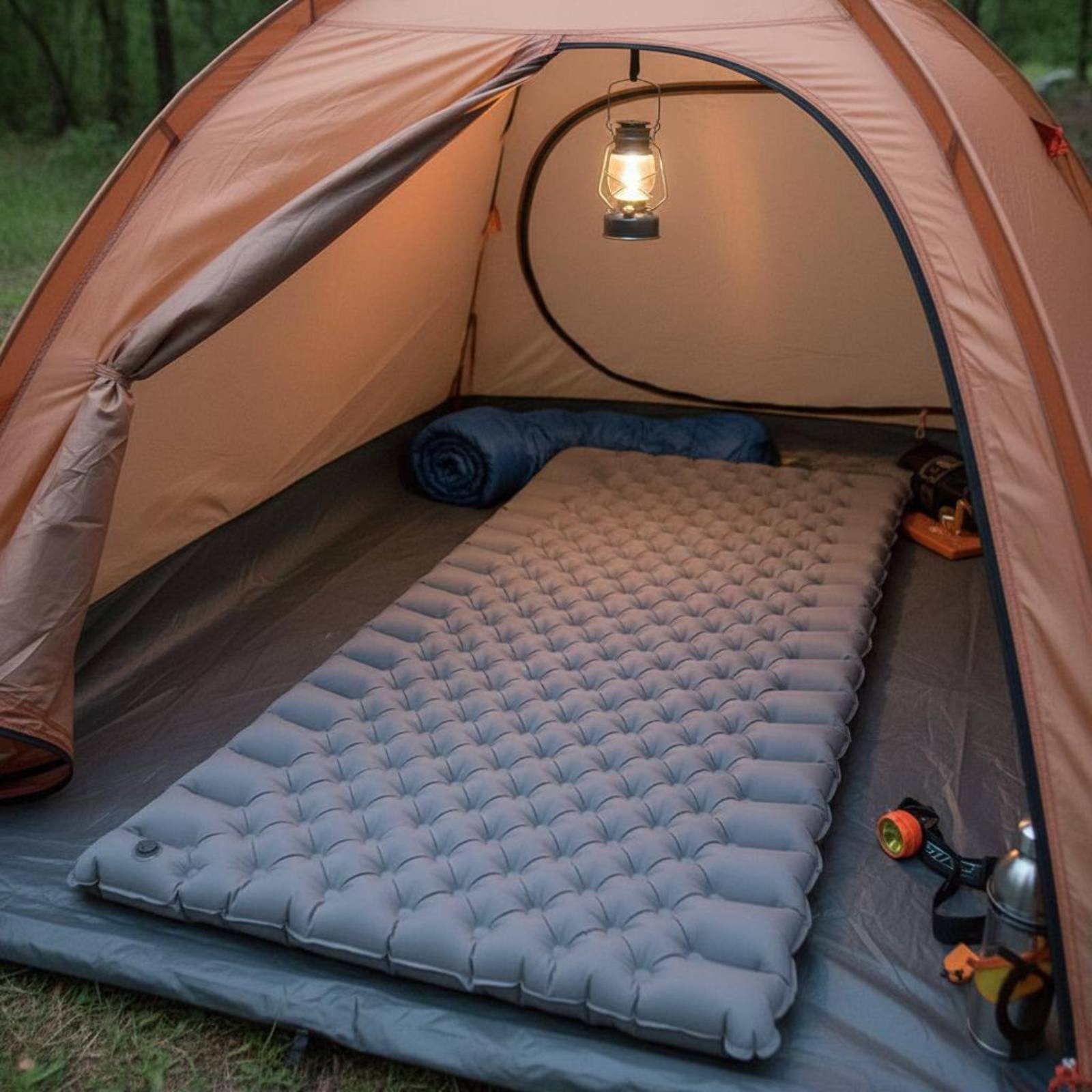 Inflatable Camping Mat Nylon T - Outdoor Camping Rugs review and price