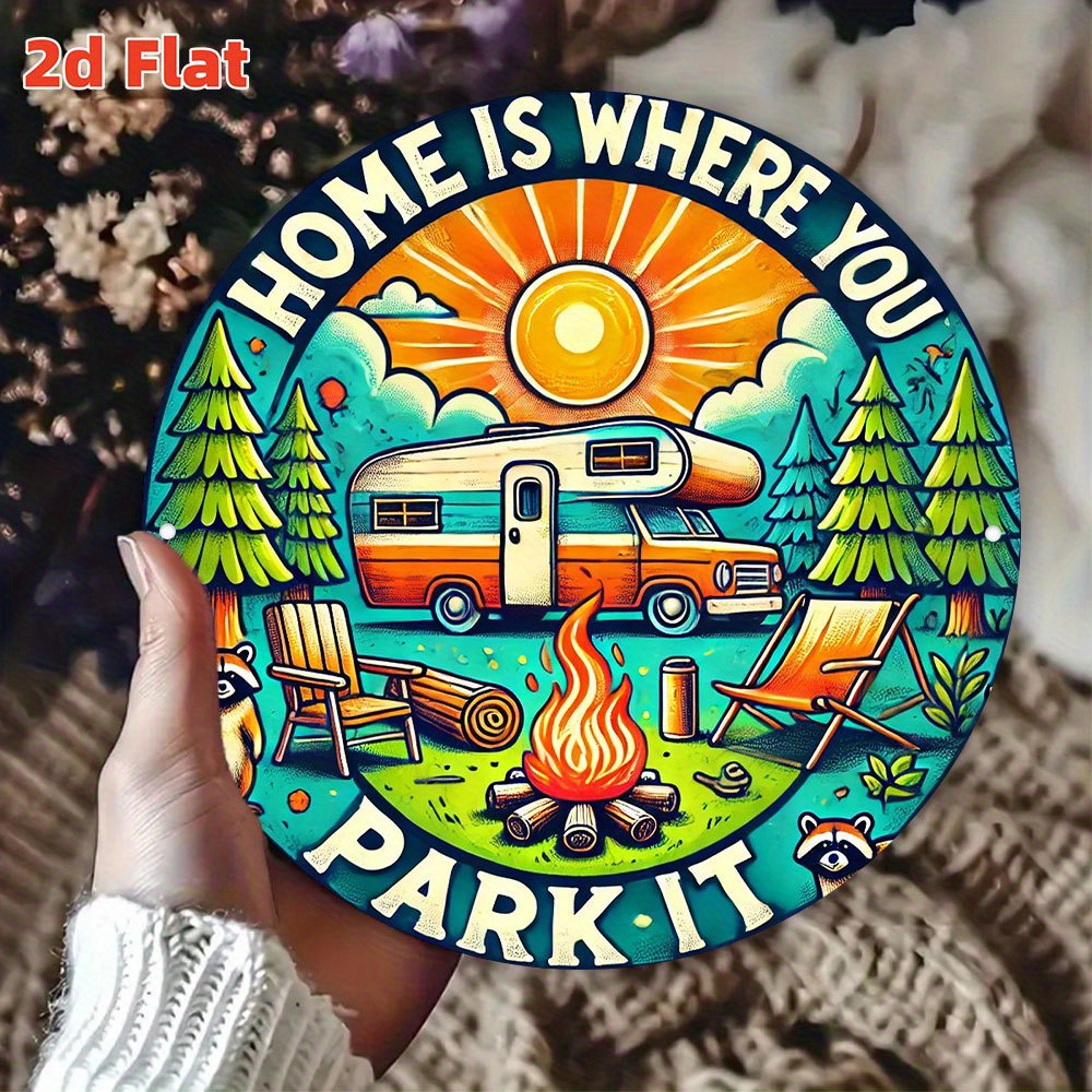 Retro camping wooden wall art  - Outdoor Camping Quotes review and price