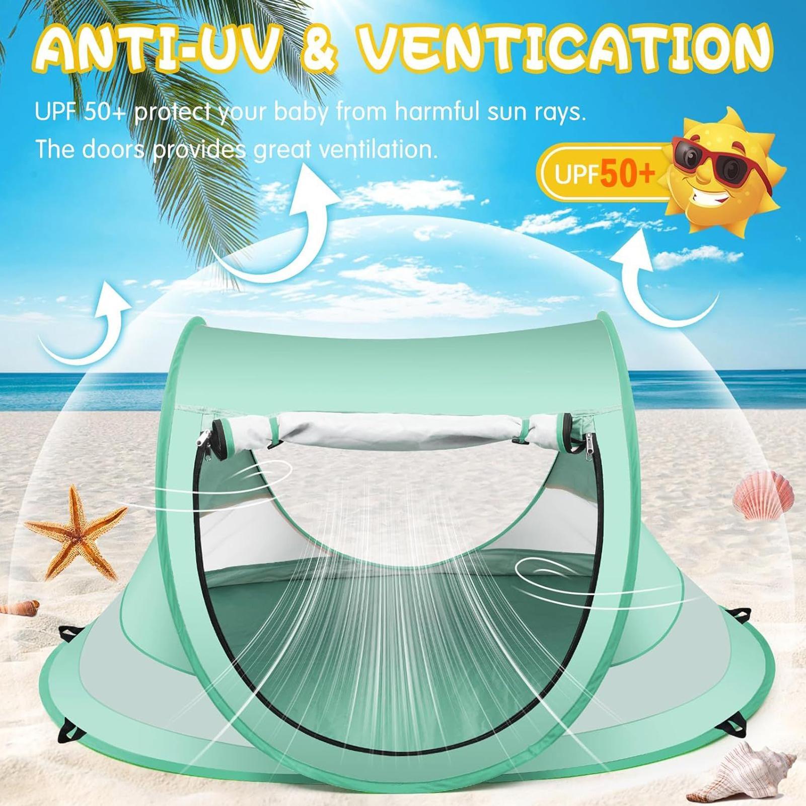 Kids Beach Tent UPF 50 Childre - Outdoor Camping Games For Kids review and price