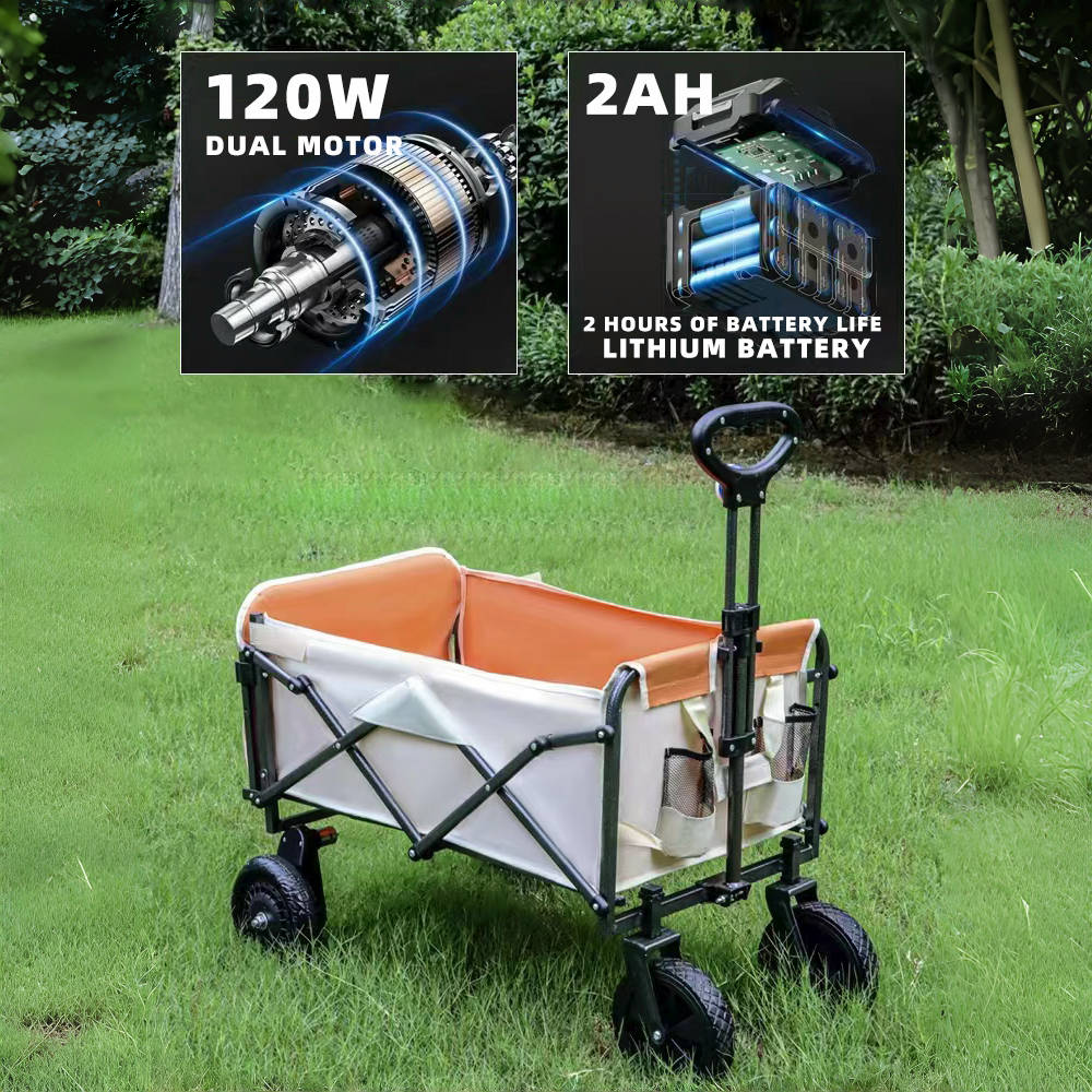Electric Camping Wagon Cart Fo - Outdoor Camping Set review and price