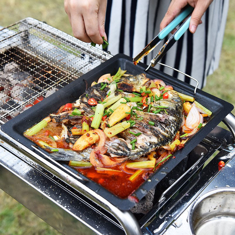 Outdoors Thick Square Grill Pa - Outdoor Camping Food review and price