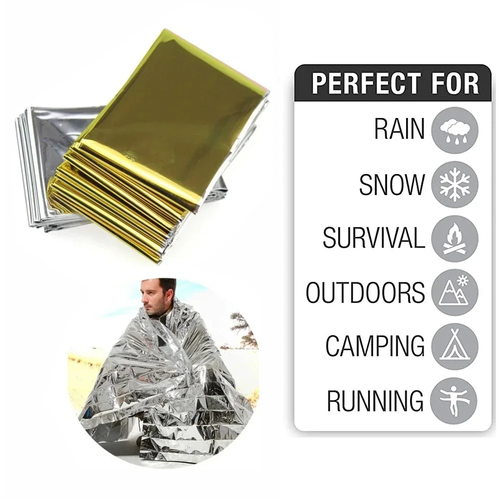 5Pcs Emergency Thermal Blanket - Outdoor Camping Rugs review and price