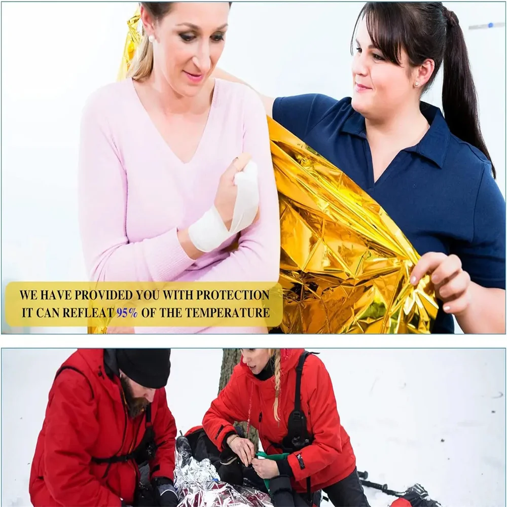 5Pcs Emergency Thermal Blanket - Outdoor Camping Rugs review and price