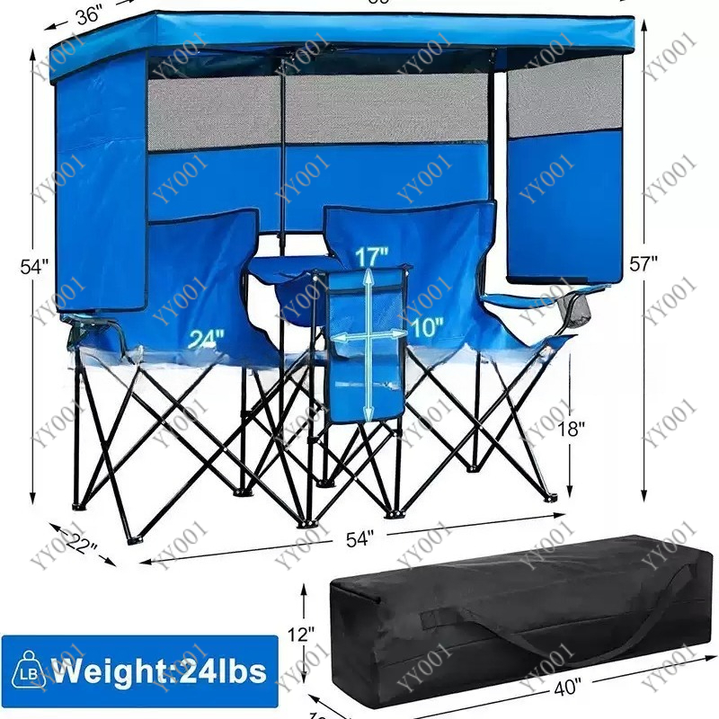 Portable Double Folding Campin - Outdoor Camping Chairs Folding review and price