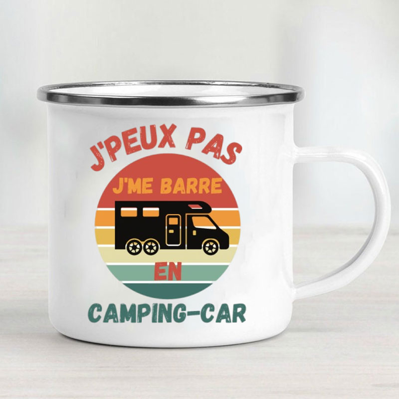 Camping Car Enamel Mug Adventu - Outdoor Camping Ideas review and price