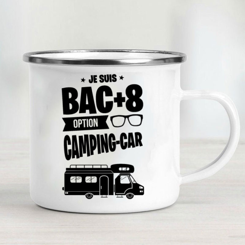 Camping Car Enamel Mug Adventu - Outdoor Camping Ideas review and price