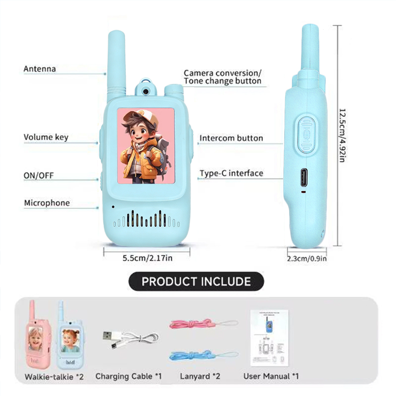 2pcs Kids Video Walkie Talkie  - Outdoor Camping Games For Kids review and price