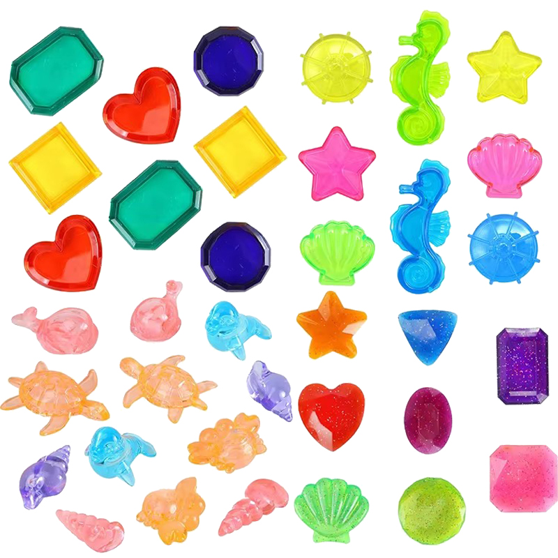 Children Colored Plastic Gem T - Outdoor Camping Games For Kids review and price