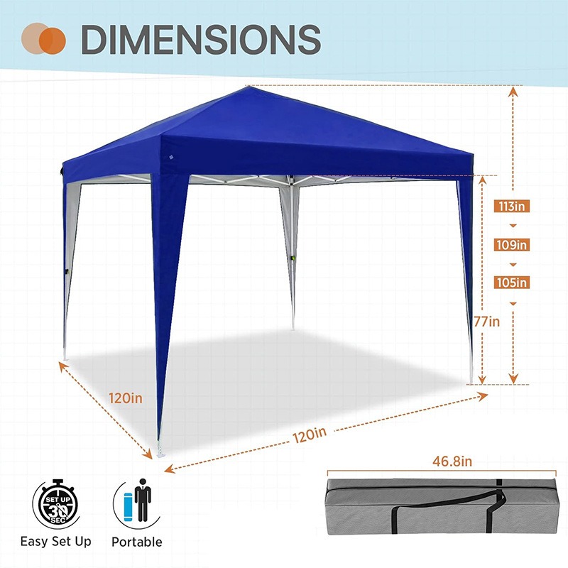 3x3m Four-sided Folding Pop Up - Outdoor Camping Exhibition review and price